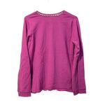 Eddie Bauer  Crochet‎ Neck & Sleeve Long Sleeve Women’s Size Medium Cabincore Photo 1