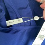 Trina Turk  Getaway|Solid Shoulder One Piece Swimsuit Womens 4 Ultramarine Blue Photo 7