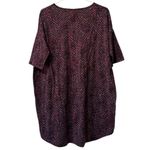 LuLaRoe  T Shirt Size Small High Low Short Sleeve Striped Stretch Teacher Photo 1