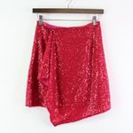 superdown ‎ About Us Selma Sequin Mini Skirt Berry XS Photo 1