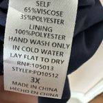 Savanna Jane Dress 3X Floral & Aztec Print Embroidered Boxy Boho Western Blue Photo 3