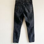 AGOLDE Nico Skinny High Rise Jeans Black Wash Virtue Size 27 Button Fly Denim Photo 4