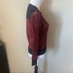 Jonathan Simkhai Sweater Red Black Eyelet Women's Designer Medium Photo 5