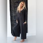Three Bird Nest Simply Comfort dark gray jumpsuit Size XL Photo 3