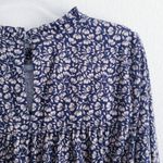 Boden Blue Easy Yoke Mini Ditsy Floral Long Sleeve Dress Size 8 Photo 8