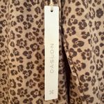 Caslon  Animal Print Leopard Sweater Women's XS Tan Boho Hippie Preppy Classic Photo 4