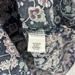 Croft & Barrow Women's 3XL Paisley Collared Blouse Multicolor Long Sleeve Photo 4