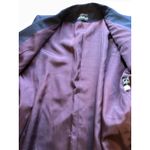 Vintage Giorgio Sant Angelo Black Wool Blazer Skirt Suit Set Double Breasted Size 14 Photo 4