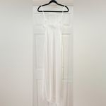 Beginning Boutique NEW Renaissance White Satin Maxi Dress Tie Front Closure sz 0 Photo 10