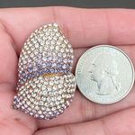 AKKAD Pavé Purple Lilac Rhinestones Cocktail Ring Size 6 Photo 5