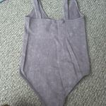 Purple Ribbed Bodysuit Size M Photo 1