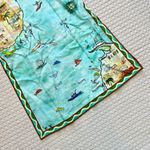 $ 695 NWT Alemais SWELL SHIRTDRESS Art Island Print Slit Midi Size 0 Blue Photo 15