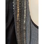 Chico's Women Size L gray Tweed Sequin Embellished Vest Blazer Stylee Photo 1