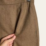 Escada Camel Wool Brown Knit Pencil Skirt Size S Photo 8