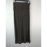 Anthropologie Bella Luxx Black Stripe Jersey Foldover Maxi Skirt Size M Photo 1