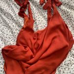 Adrienne Vittadini Burnt Orange Tie Dress Photo 0