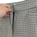 Anthropologie ‎ Maeve Plaid Crop Dress Pants Check Print Brown Navy Blue Size 0 Photo 4