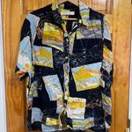 We The Free  Womens Love Letters Button Front Shirt Oversized Cotton Sz Medium Photo 0