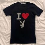 Playboy  Silver Glitter Bunny Tee​ Photo 0
