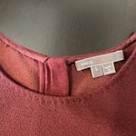 Vince  minimalist bodycon fitted dress, long slv maroon burgundy, stretchy, L Photo 3