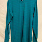 Zyia  Activewear Teal Chill Long‎ Sleeved Perforated Shirt Size Extra Large Photo 0