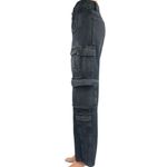 The Fix Women's Blue Straight Leg High Waisted Cargo Denim Jeans Pants Size 0 Photo 1