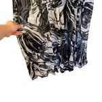 BCBGMAXAZRIA  Strapless Silk Evening Gown Black & White Rhinestone Embellished Photo 5