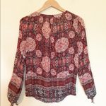 Lucky Brand Boho Moroccan Western Tapestry Peasant Top Pink Medallion S new nwt Photo 5