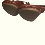 UGG  AUSTRALIA Women's NICCO Leather Studded CALF HAIR Heels Size 7 Rum color Photo 4