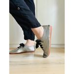Anothersole Silver Comfort Flats Size 41/10 Statement footwear Ribbon Laces Photo 5