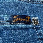 Seven7 Blue Jeans Shorts Womens 14 Denim Stretch Casual Everyday Embroidered Photo 7