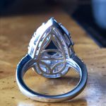 Natural Star Sapphire Rainbow Moonstone Sterling Silver Ring Size 7 Blue Photo 6