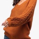 Blu Pepper Back Button Knit Sweater Photo 0