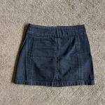 Free People Denim Mini Skirt with Seam Detail Photo 2