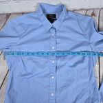 J.Crew  Tall Slim Fit Organic Cotton Light Blue Button Down Shirt‎ Women's 10T Photo 7