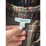 BeachLunchLounge  Brown, Black and Red Plaid Top Photo 4