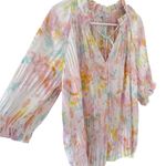 Current Air Anthropologie Angelica Water Color Blouse Photo 5