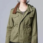  | Simply Vera Wang | Olive Green Anorak Hooded Jacket Women’s Size S Photo 0