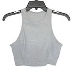 Outdoor Voices Womens Size Small Gray Athletic Crop Top Racerback Sports Bra Photo 4