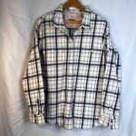 Ridgecut Toughwear Plaid Flannel Button Up Shirt Womens Size 2X Preppy Basic White Photo 7