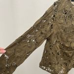 Joie  Leith B Cropped Asymmetric Lace Blouse Photo 8