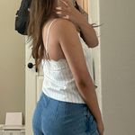 Abercrombie & Fitch navy blue striped tank top Photo 1