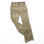 Hot Kiss Women's Beige Size 9 Low Rise Flare Cotton Spandex Pants Photo 1