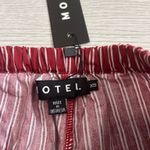 Motel NWT Lirura Casual Trouser In Maroon Stripe Photo 6