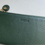 Barcos Pebbled Leather Emma L Shaped Zip Wallet Long Hunter Green Photo 3