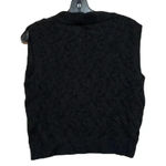 Papaya size medium black cable knit sweater vest Photo 1