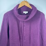Ann Taylor Loft Sweater Women M Purple Cowl Neck Knit Pullover Business Casual Size M Photo 3