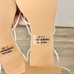 Lulus Strappy Toe Wrap Low Heeled Sandals Nude Size 7.5 NEW Photo 7