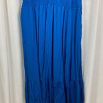 Torrid Classic Blue Y Neck Smocked Waist Challis Maxi Dress Sz.4 NWT Photo 5