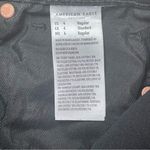 American Eagle  Womens Jeans Size 4 Black Denim Mom Strigid High Rise Distressed Photo 11